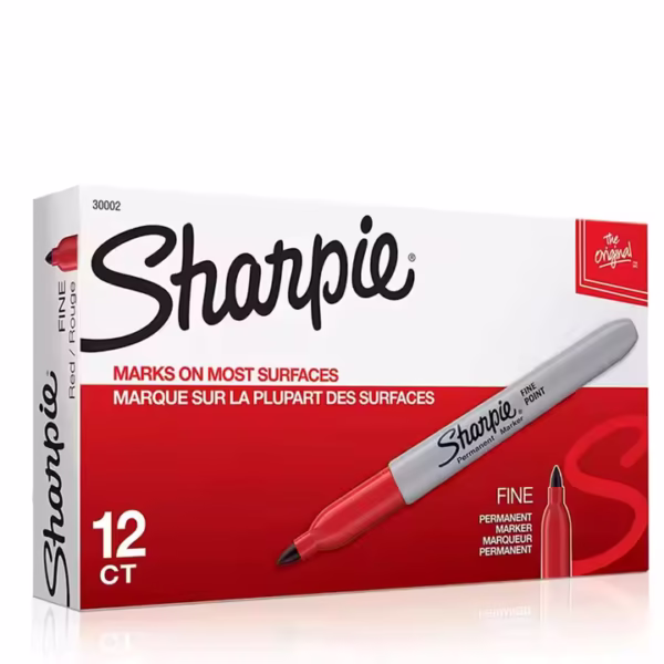 Sharpie Permanent Markers, Fine Point, Black Ink (12-Pack) - Image 3